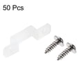 thumbnail image 3 of Unique Bargains LED Strip Mounting Brackets, Fixing Clips with Screws for 8mm Wide 3528 2835 Waterproof LED Strip, Silicone, 50Pcs, 3 of 5