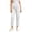 White, variant on Maplenight Womens Cropped Yoga Pants with Pockets Elastic High Waisted Workout Pants Side Slit Casual Athletic Running Leggings