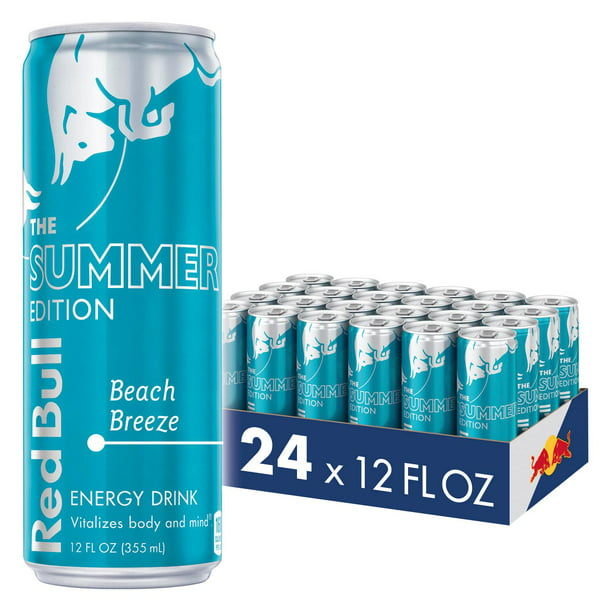 (24 Cans) Red Bull Energy Drink, Beach Breeze, 24 Pack of 12 fl oz