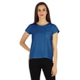 thumbnail image 1 of Inkmeso Solid Short Sleeve Basic T-Shirt For Womens Patch Pocket Casual Summer Basic Top, 1 of 7