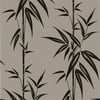 Brewster Asuka Pewter Bamboo Wallpaper