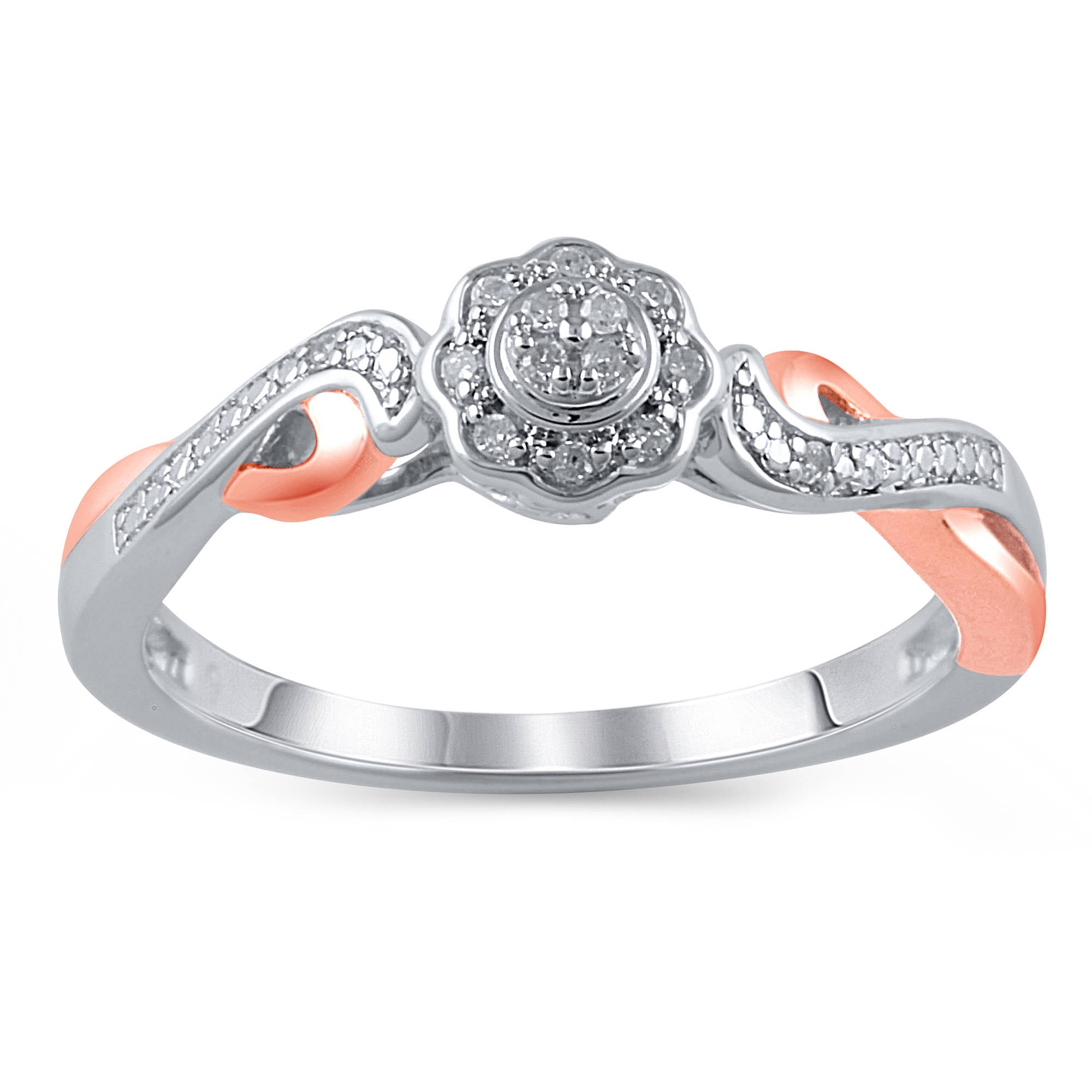 Hold My Hand 1 20 Carat T W Sterling Silver Promise Ring Com