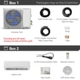 thumbnail image 3 of DEXTRUS 12000 BTU Mini Split AC w/ Heat Pump, 21 SEER2, 208-230V, Compatible with Wifi & Alexa, Cools 750 Sq ft, Includes Install Kit, White, 3 of 11