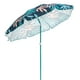 SlumberTrek Moda Réglable Hauteur Bouton Poussoir Tilt Plage Parapluie, Feuille de Corail – image 3 sur 8