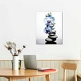 thumbnail image 2 of ONETECH Zen Canvas Wall Art Stones and Orchid Floral Picture Paintings 16\x20\, 2 of 4