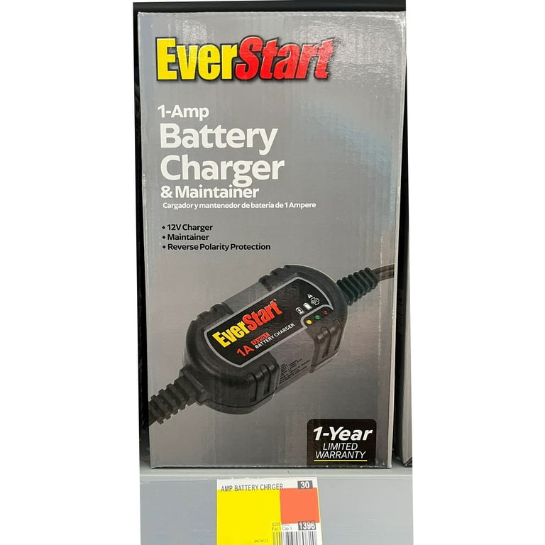 Everstart 12V Automotive/Marine Battery Charger and Maintainer (BM1E)