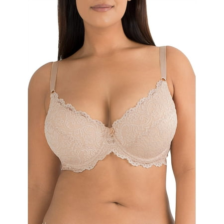 Women’s Curvy Signature Lace Push-Up Bra With Added Support, Style (Best Push Up Bra Without Padding)