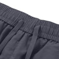 thumbnail image 6 of Besolor Men's Plus Size Cargo Shorts Wide Leg Elastic Waist Drawstring Casual Loose Workout Athletic Shorts with Pockets(5X-Large,Dark Gray), 6 of 7