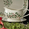 thumbnail image 4 of Salsera navideña Lenox de 19 oz con soporte y detalles dorados, 4 of 7