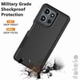 thumbnail image 3 of For Moto G 5G 2025 Case, 2 in 1 PC Phone Case for Motorola G 5G 2025 Case, Njjex Heavy Duty Rubber & Rugged Shockproof Full Body Protection Case Cover - Black, 3 of 6
