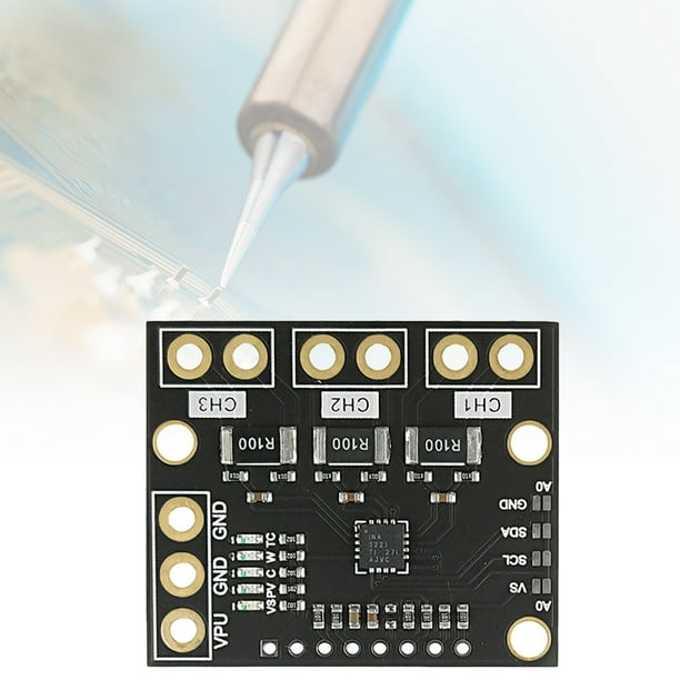 Sensor De Monitor De Voltaje De Corriente De Derivación De Triple Canal