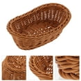 thumbnail image 5 of WORGEOUS Set of 3 Decorative Handcrafted Baskets with Imitation Rattan Weave Design for Stylish Home Decoration, 5 of 8