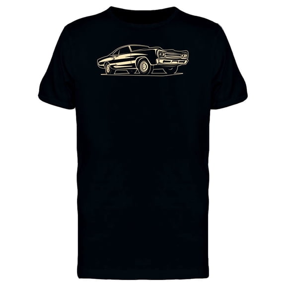 70S Muscle Car T-Shirt Men -Image by Shutterstock, Male 3X-Large