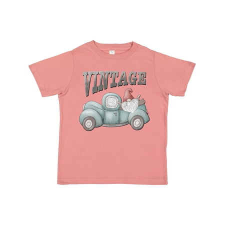 

Inktastic Vintage Pickup Truck with Gnome Gift Toddler Boy or Toddler Girl T-Shirt