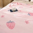 thumbnail image 5 of AuroraX Bed Sheets Flannel Red Flat Sheets,Cute Single Bed Sheet Sold-Separately, 5 of 7