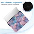 thumbnail image 2 of FORMRS 15-15.6 inch Laptop Sleeve Case Soft Carrying Quilted Computer Bag Cover, Pink Marble Pattern, 2 of 7