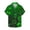Shirt - A05 Army Green, variant on Xdegoge St Patricks Day Shirt for Men Plus Size Button Down V Neck Shirts Green St Patrick's Casual Loose Tops Shamrock Print Irish Top
