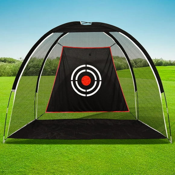 Hitting Practice Nets for Backyard Driving Heavy Duty Men Real Indoor Golf Balls Hitting Pitching Driving Nets for Indoor Outdoor Garage Use Golfing Swing Training Impact Cages with Frame and Net
