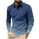 thumbnail image 2 of Seeotter Mens Fashion Long Sleeve Shirts Casual Golf Shirts Color Block Cotton Top, 2 of 7