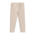 thumbnail image 4 of Splozh Girls' Wide Leg Pants 1-10 Years Baby Toddler and Kids Organic Cotton Leggings Girls and Boys Clothing,Khaki,3-4 Years, 4 of 5