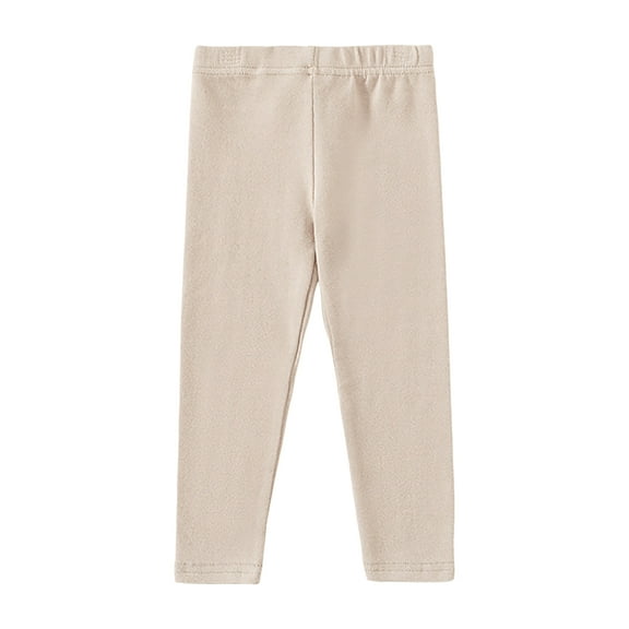 Karoyedx Toddler Girl Leggings Toddler Girl Pants Leggings for Baby Tights Knitted Khaki Size,3-4 Years