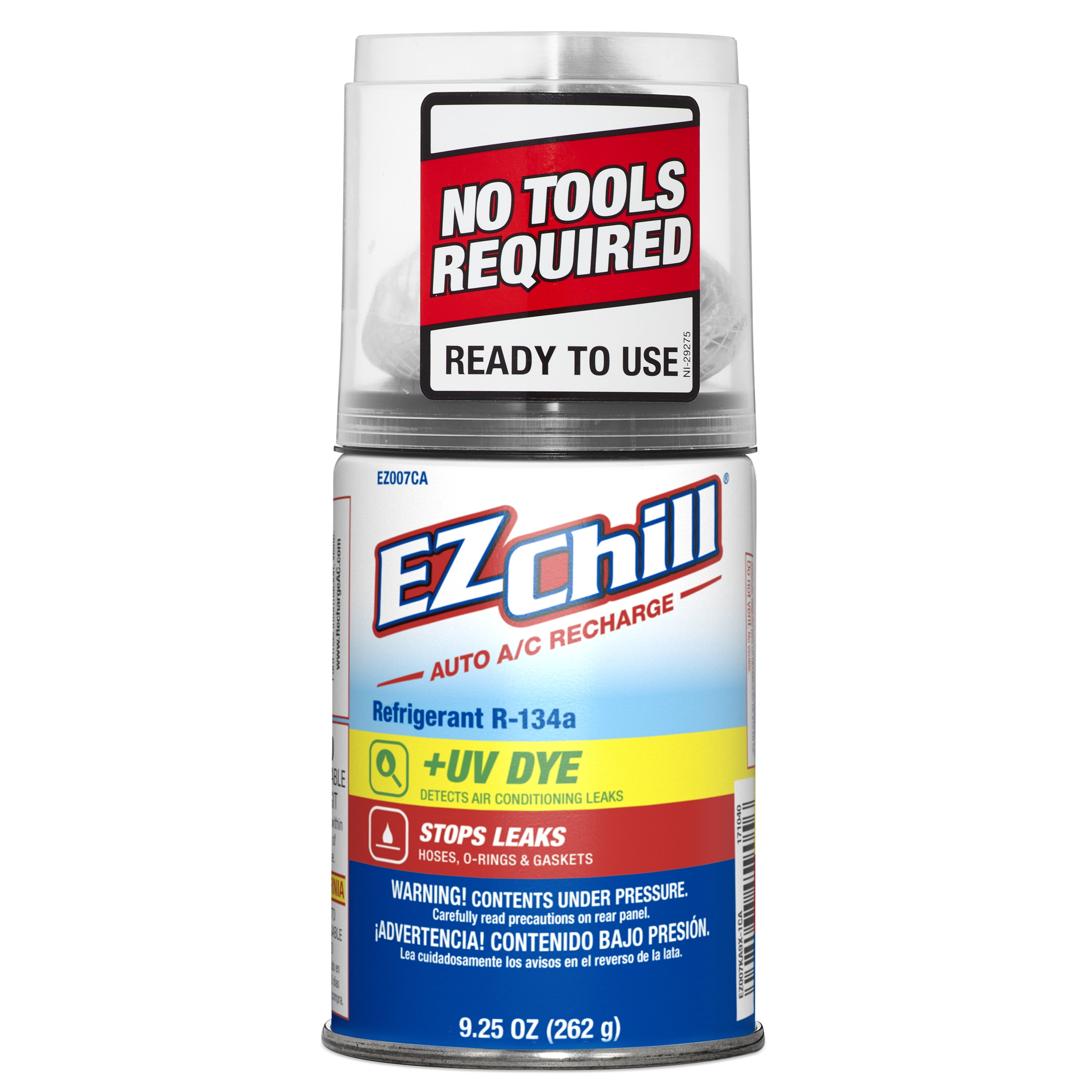 EZ Chill134a with System Safe Leak Sealer + UV Dye (9.25 Ounces, 1