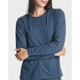 thumbnail image 3 of Real Essentials 4 Pack: Women's Cotton Classic-Fit Long-Sleeve Crewneck T-Shirt (Available in Plus Size), 3 of 6
