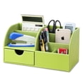 thumbnail image 2 of 7 Compartiments PU Organisateur de Bureau Multifonctions en Cuir, 2 of 4