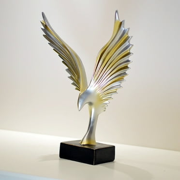 "Soaring Eagle Decor – Modern Sculpture for Wine Cabinets, Desktops, TV Stands & Bookshelves, Home & Office Decoration"