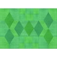 thumbnail image 1 of Ahgly Company Machine Washable Indoor Rectangle Transitional Neon Green Area Rugs, 2' x 5', 1 of 7
