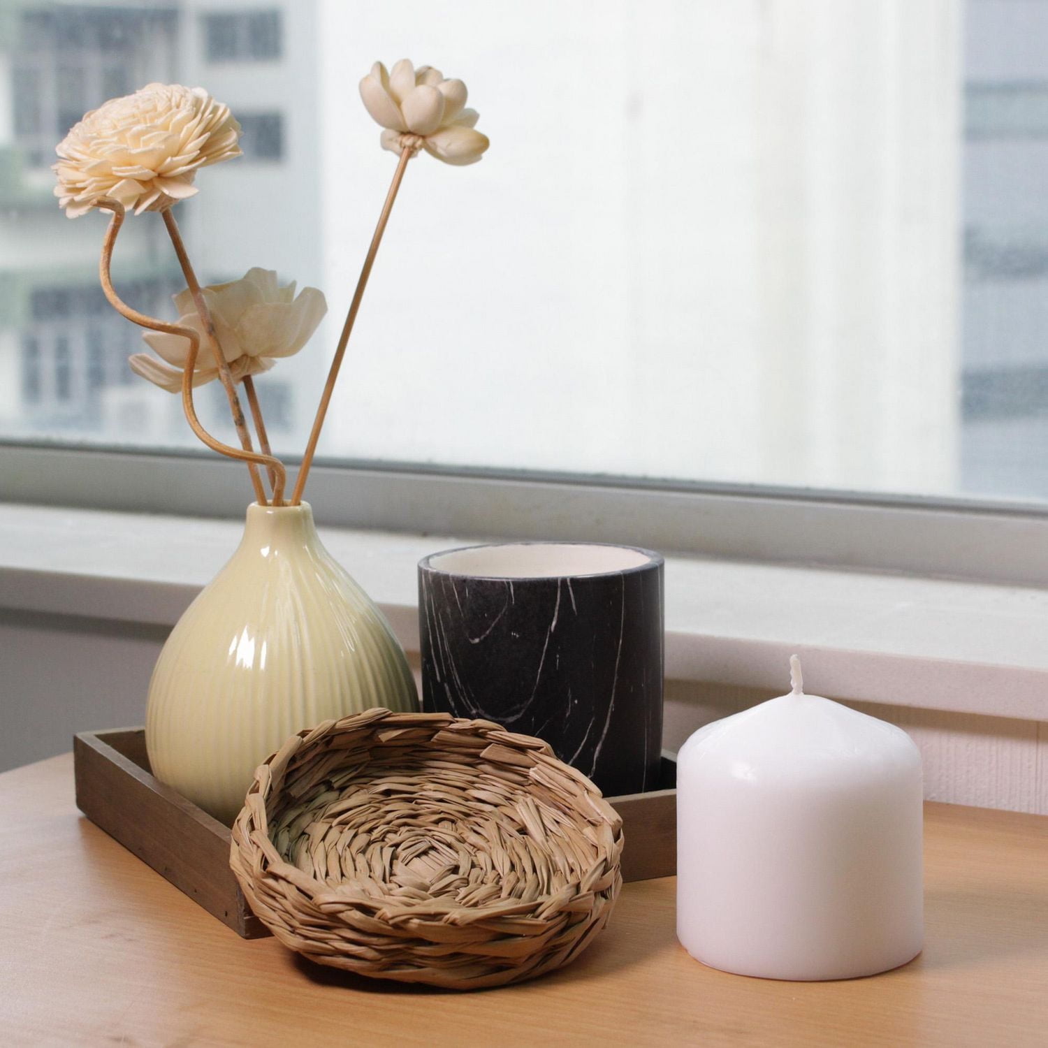 Mainstays Unscented 3" White Pillar Candle, 2.8"Dia x 3"H