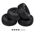 thumbnail image 2 of Rubber Tire, Anti-skid Texture 4pcs Remote Control Truck Tire  For Crawler Remote Control Car, 2 of 8