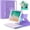 Purple, variant on iPad 9.7 inch 5th 6th Generation Case with Keyboard, 360°Rotatable iPad Air 2 Keyboard Case with Pencil Holder(2018/2017/2014),7 Color Backlit Bluetooth Keyboard Smart Folio Tablet Cover(Black)