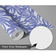 thumbnail image 6 of S4Sassy Modern Tropical Leaf Print Wallpaper - Blue Wall Covering, 25" X 120" Self-Adhesive Vinyl Walls Paper, Decorative Wall Wrap, Easy Diy Walls Covering For Bedroom, Cabinets, Living Spaces, 6 of 9