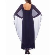 Oleg Cassini womens Solid Maxi Dress, s, Navy