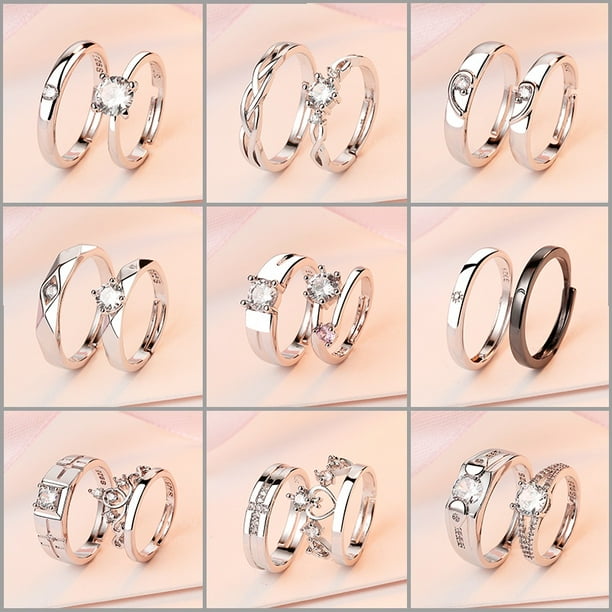 Anillo plata pareja hotsell