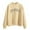 Yellow, variant on WEAIXIMIUNG Camo Sweatshirt Crewneck Autumn Winter O Neck Solid Color Prints Long Sleeve Pullover Sweatshirt