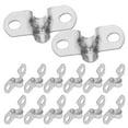 thumbnail image 5 of Toyvian U Shaped Stainless Steel Clamp for Hose and Cable Secure Installation 50Pcs, 5 of 8