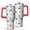 Red, variant on Christmas 40oz Tumbler– Stainless Steel Insulated Tumbler with Handle and Straw, Large Capacity Travel Cup for Hot & Cold Drinks