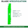 thumbnail image 2 of 120-9500-03 116-6358-03 20120 20120P Timemaster 30 inch Mulching Blades for 30" Deck Toro 20199 20200 20975 20977 22205TE Ex Mark ECKA30 Lawn Mower (2 Pack)$$Tools, 2 of 9