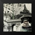 thumbnail image 2 of GraphINC 12x12 Black Modern Framed Museum Art Print Titled - Paris, 2 of 5