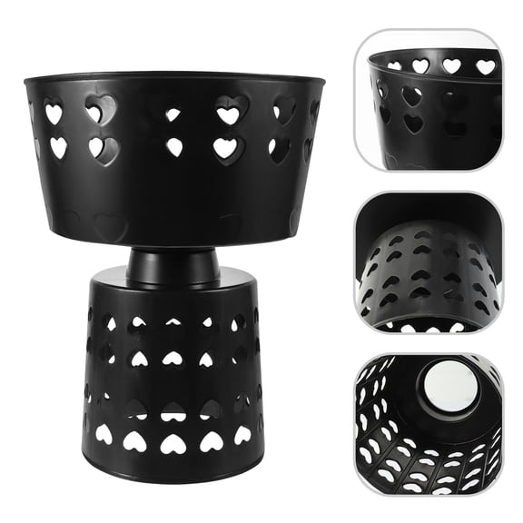 PAMINGONO 4Pcs Wedding Bouquet Holder Black Plastic Compact Floral Arrangement Supply for Ceremonies and Events