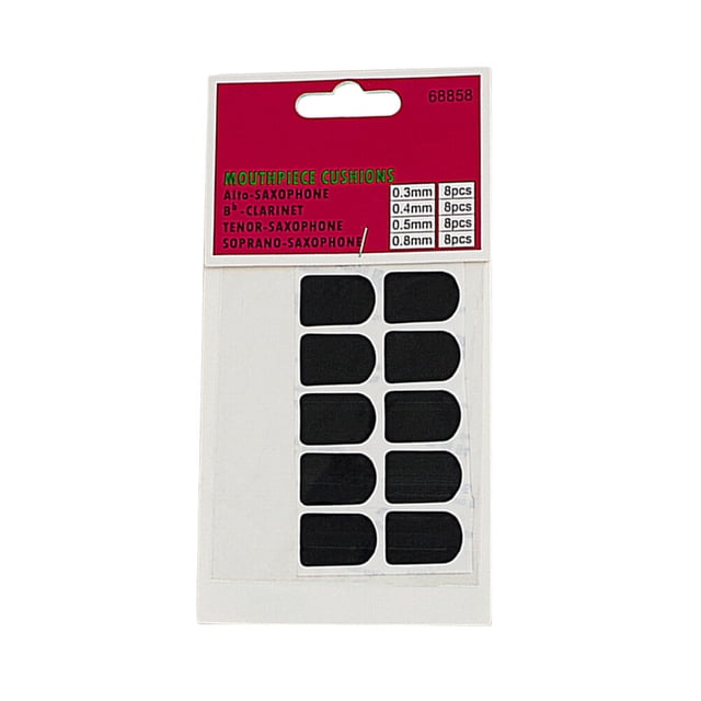 Shisuyan 10 Pcs Saxophone Alto Coussin de Bouche Silicone Noir Réduction de Vibration Pratique Musicale