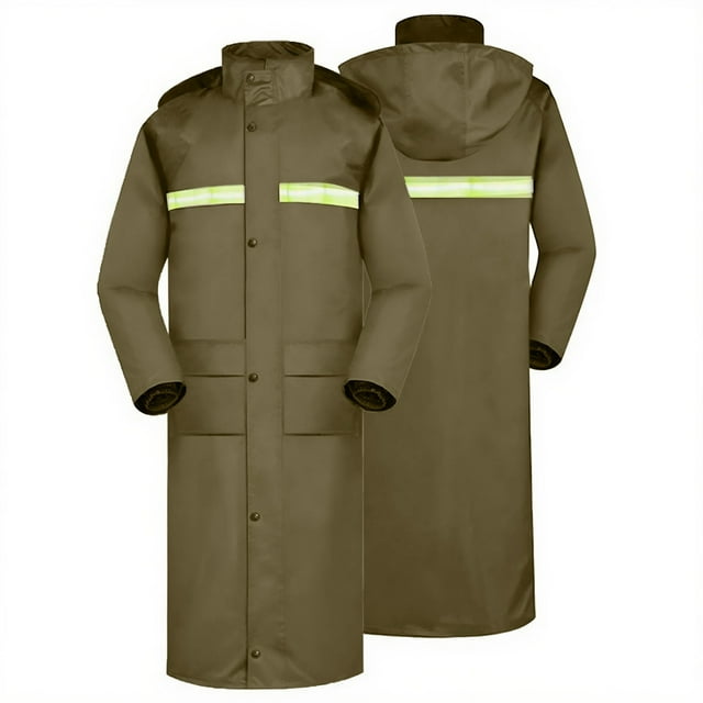 Imperméable à Capuchon pour l'Extérieur, Veste Imperméable à Manches Longues pour Hommes et Femmes, Vêtement de Pluie Unisexe Décontracté