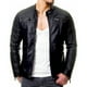 thumbnail image 2 of Chaquetas de Cuero de Imitación Para Hombres Chaqueta de Cuero Más Chaqueta de Lana Chaqueta de Motocicleta Chaqueta de Cuero Cálida Odeerbi ODB-4, 2 of 8