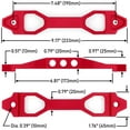 thumbnail image 2 of Support de Fixation de Batterie de Voiture en Aluminium Robuste (Rouge Mat), 2 of 4