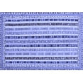 thumbnail image 1 of Ahgly Company Machine Washable Indoor Rectangle Southwestern Blue Country Area Rugs, 2' x 3', 1 of 4