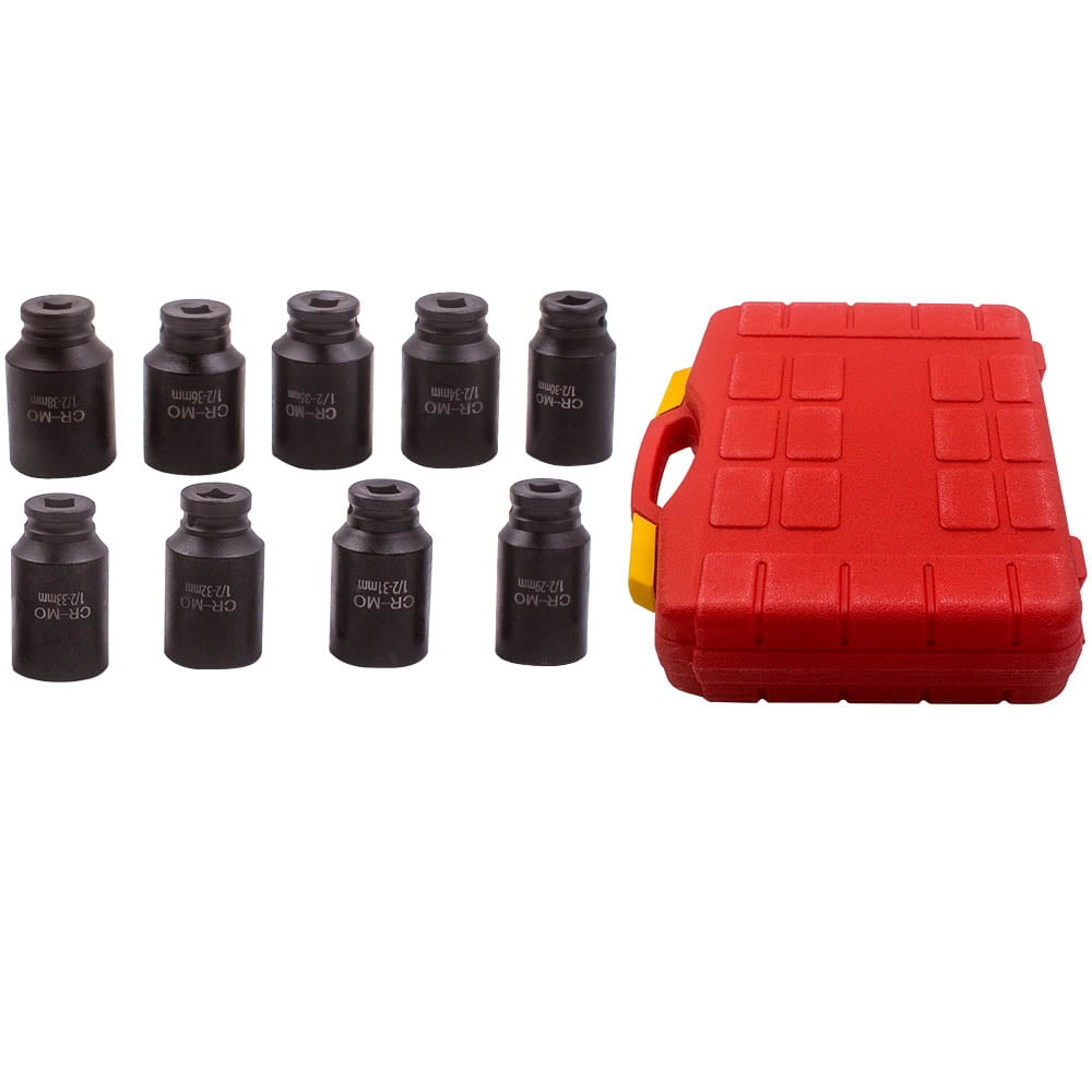 BFO 9pc Deep Impact Axle Hub Nut Socket Sets 1/2" Drive 29 30 31 32 33 34 35 36 38mm