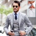 thumbnail image 5 of 8 Pieces Collar Extenders Elastic Metal Button Extender Neck For Shirt Dress Coat, White & Black, 5 of 5