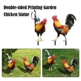 thumbnail image 2 of Yard Decorations Outdoor, Outdoor Metal Art, Chicken Figure, Lawn and Garden, Backyard, 31 In, Mixed Hue, 1 Pc, 2 of 6